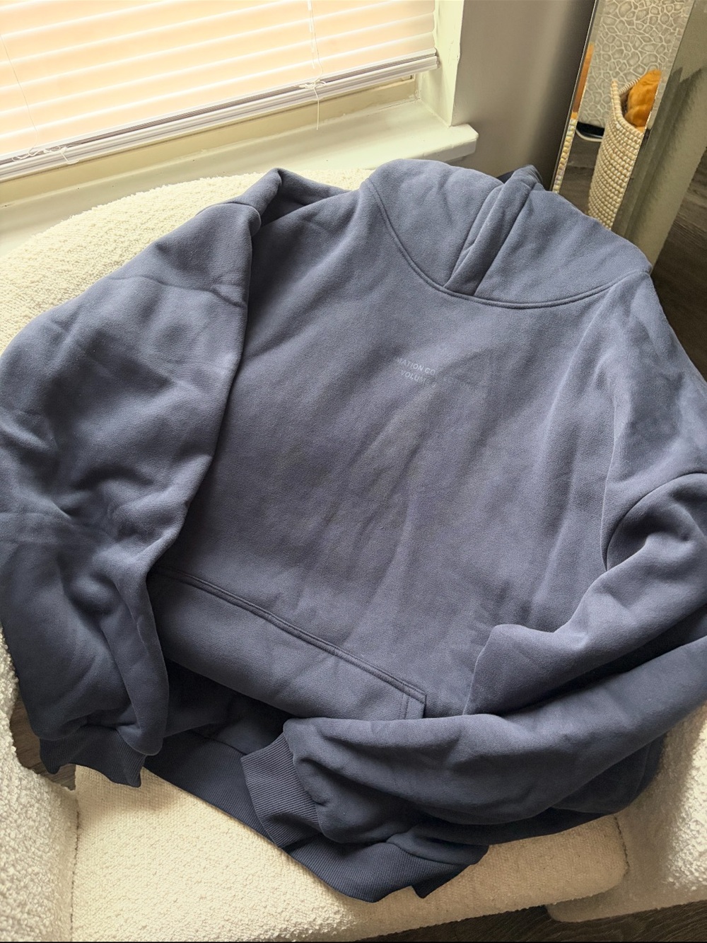 Men's Crewneck Pullover Sweater in Slate Blue